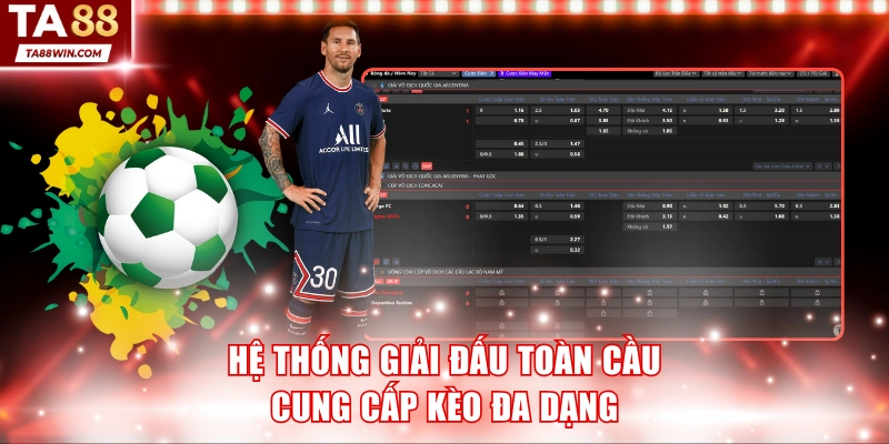 Hệ thống giải đấu toàn cầu cung cấp kèo đa dạng